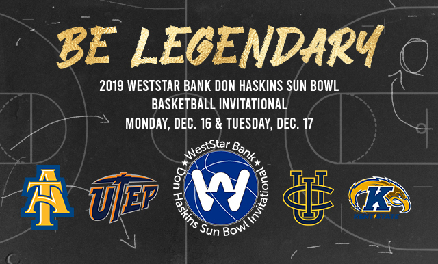 TEAMS ANNOUNCED FOR 58TH ANNUAL WESTSTAR BANK  DON HASKINS SUN BOWL INVITATIONAL